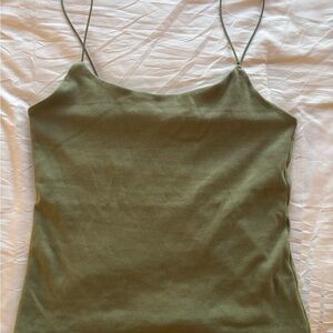 Zara Khaki Green Camisole Top